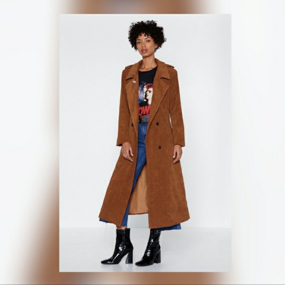 Corduroy Trench Coat